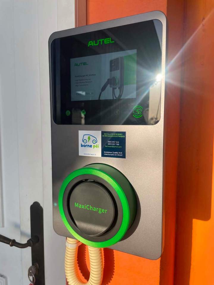 Borne de recharge à La Réunion